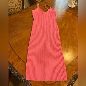 Almost famous pink sleeveless knit dress